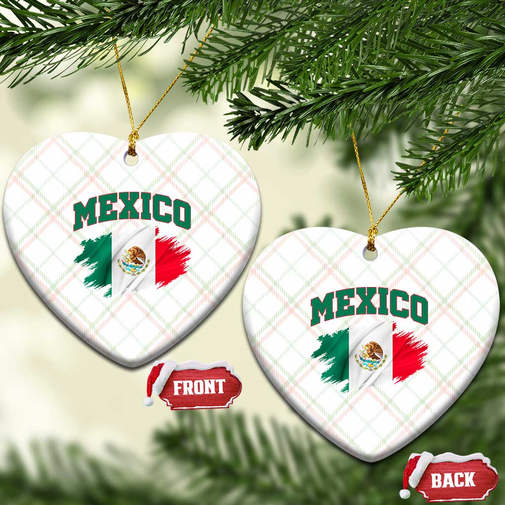Retro Vintage Mexico Flag Ceramic Ornament Mexican Pride Gift