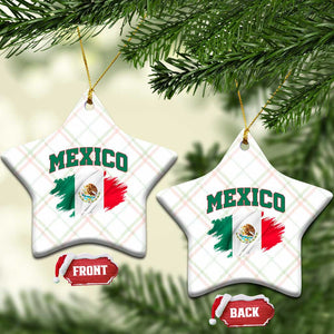 Retro Vintage Mexico Flag Ceramic Ornament Mexican Pride Gift