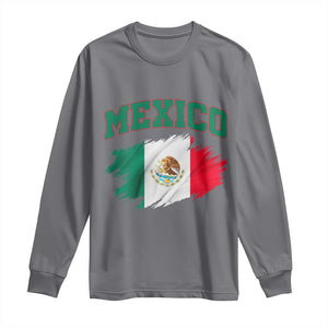 Retro Vintage Mexico Flag Long Sleeve Shirt Mexican Pride Gift