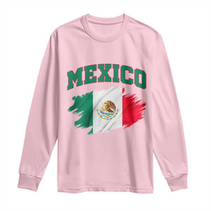 Retro Vintage Mexico Flag Long Sleeve Shirt Mexican Pride Gift