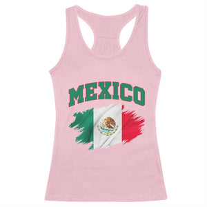 Retro Vintage Mexico Flag Racerback Tank Top Mexican Pride Gift