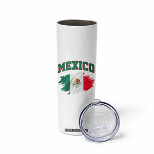 Retro Vintage Mexico Flag Skinny Tumbler Mexican Pride Gift