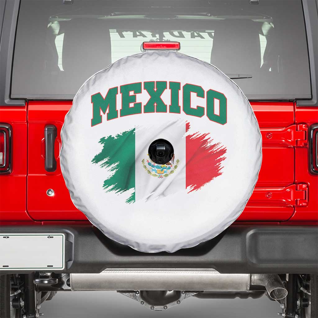 Retro Vintage Mexico Flag Spare Tire Cover Mexican Pride Gift