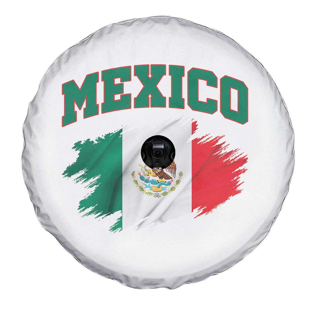 Retro Vintage Mexico Flag Spare Tire Cover Mexican Pride Gift