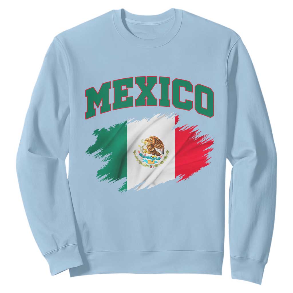 Retro Vintage Mexico Flag Sweatshirt Mexican Pride Gift