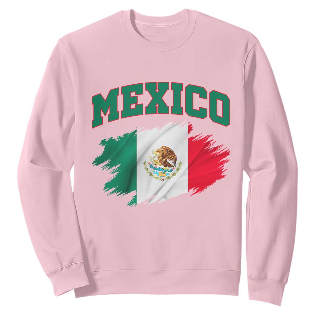 Retro Vintage Mexico Flag Sweatshirt Mexican Pride Gift