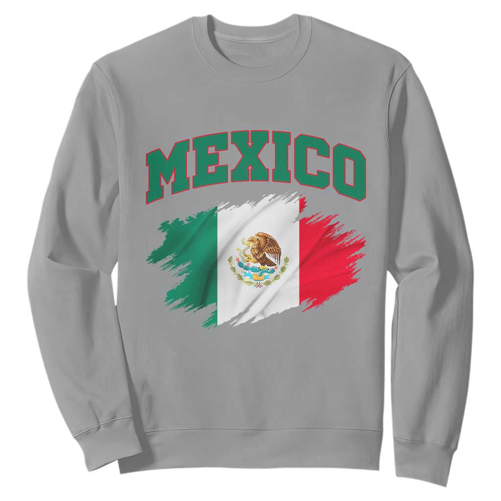 Retro Vintage Mexico Flag Sweatshirt Mexican Pride Gift