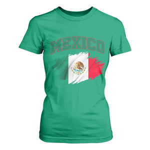 Retro Vintage Mexico Flag T Shirt For Women Mexican Pride Gift