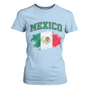 Retro Vintage Mexico Flag T Shirt For Women Mexican Pride Gift