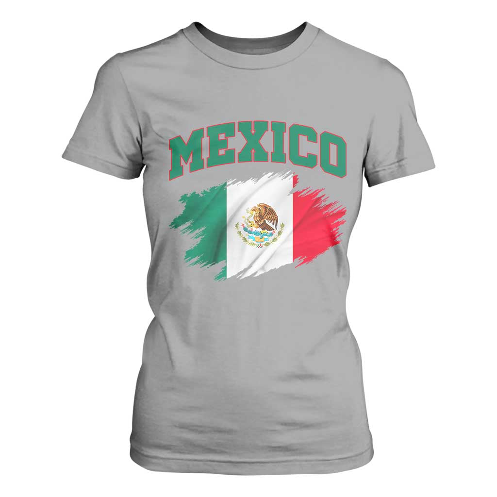 Retro Vintage Mexico Flag T Shirt For Women Mexican Pride Gift