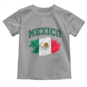 Retro Vintage Mexico Flag Toddler T Shirt Mexican Pride Gift