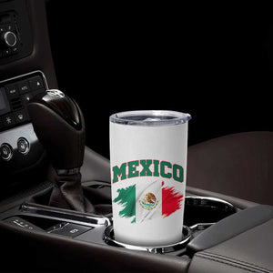 Retro Vintage Mexico Flag Tumbler Cup Mexican Pride Gift