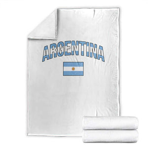 Throwback Argentina Pride Throw Blanket Vintage Flag Heritage Gift