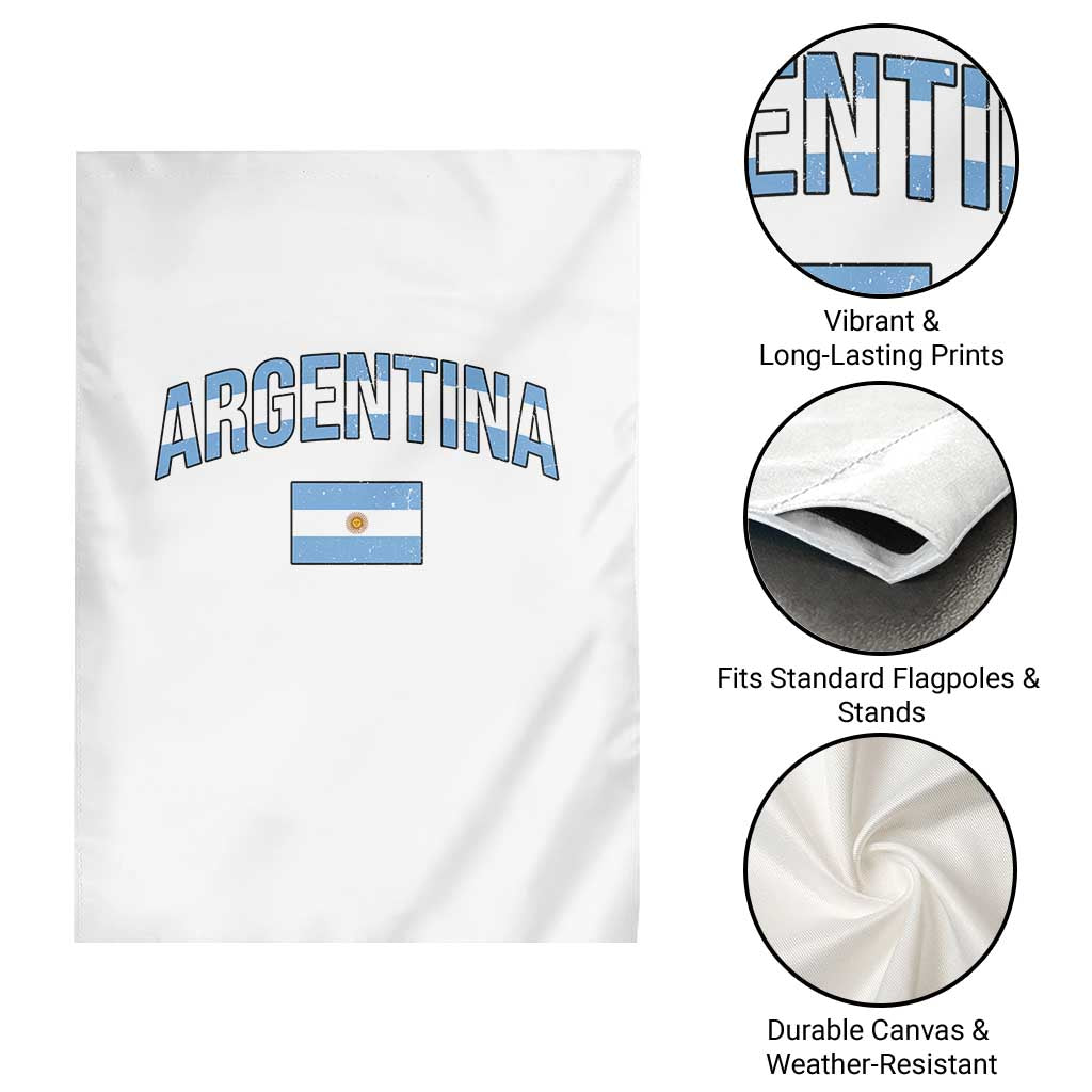 Throwback Argentina Pride Garden Flag Vintage Flag Heritage Gift