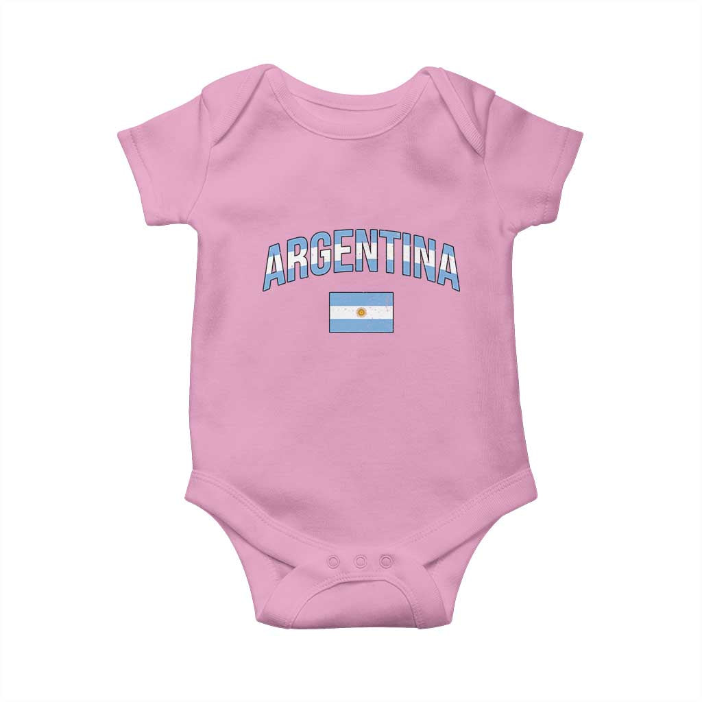 Throwback Argentina Pride Baby Onesie Vintage Flag Heritage Gift