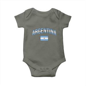 Throwback Argentina Pride Baby Onesie Vintage Flag Heritage Gift