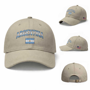 Throwback Argentina Pride Baseball Cap Vintage Flag Heritage Gift