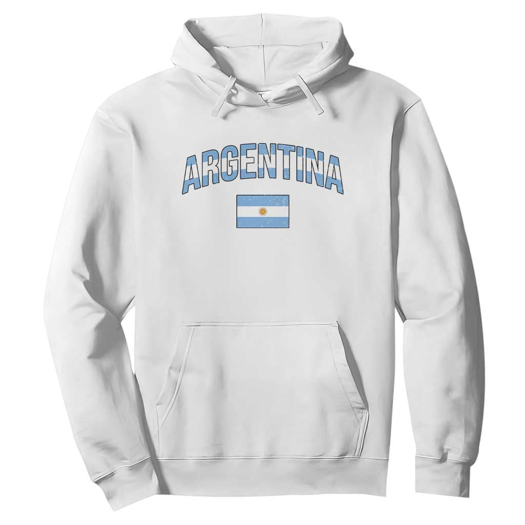 Throwback Argentina Pride Hoodie Vintage Flag Heritage Gift