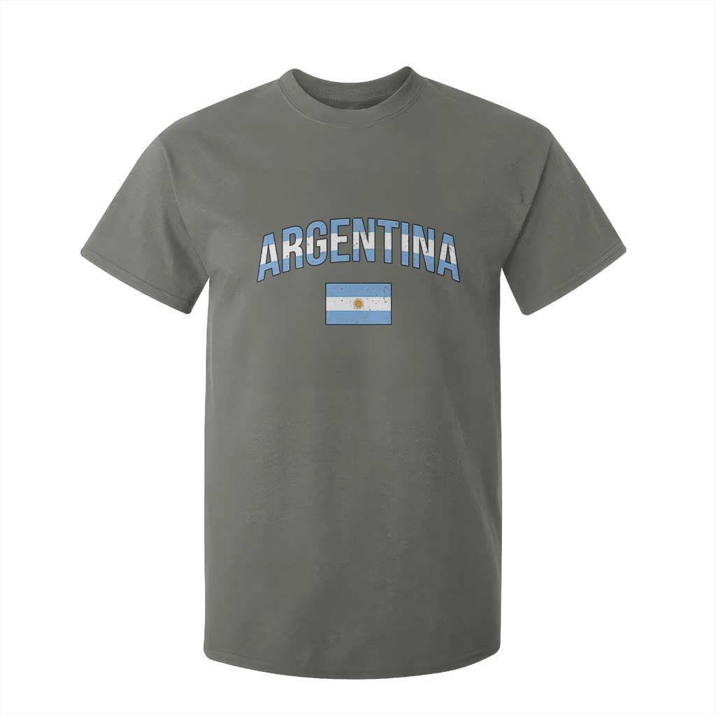 Throwback Argentina Pride T Shirt For Kid Vintage Flag Heritage Gift