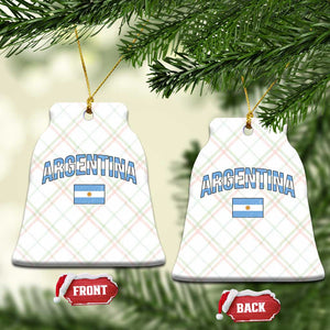 Throwback Argentina Pride Ceramic Ornament Vintage Flag Heritage Gift