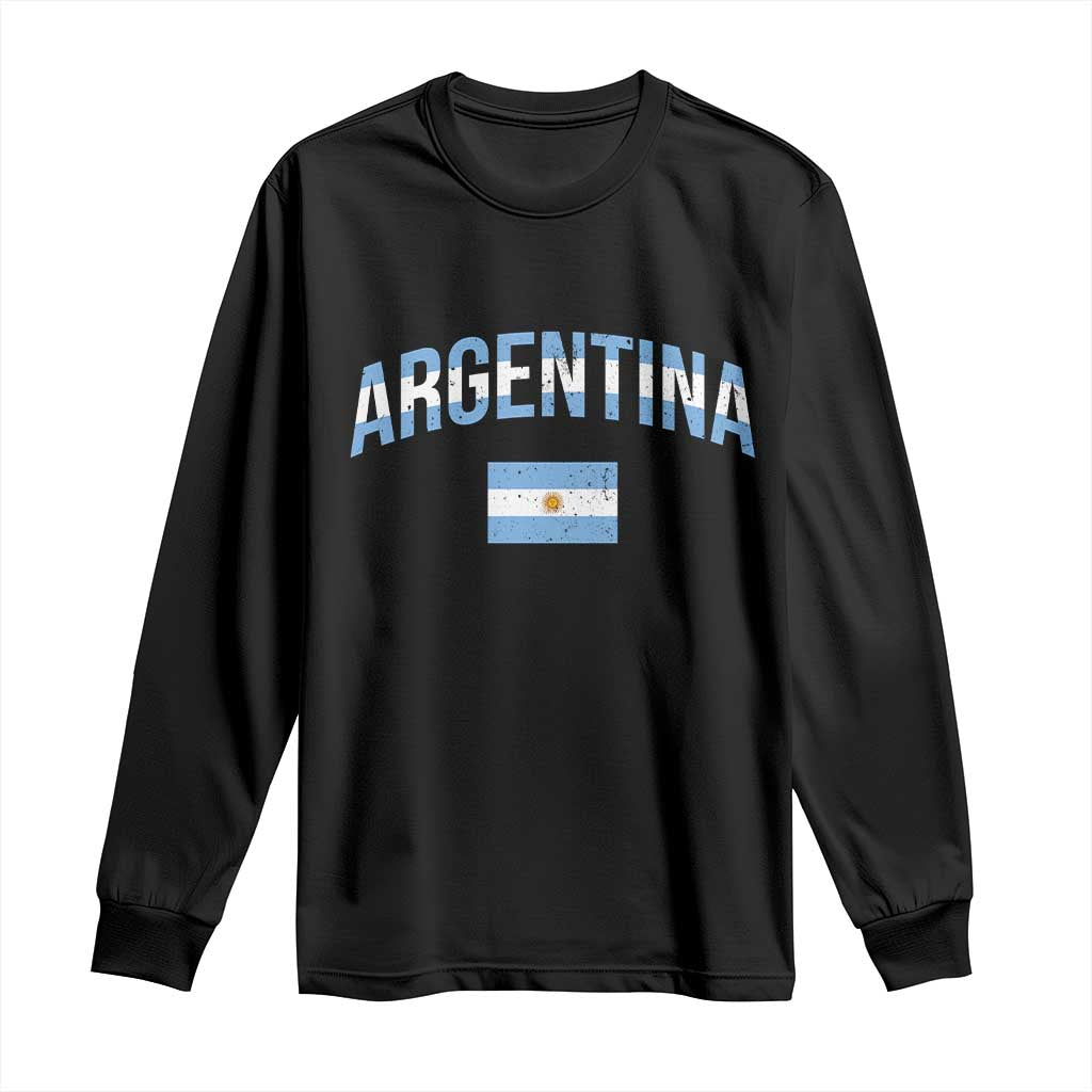 Throwback Argentina Pride Long Sleeve Shirt Vintage Flag Heritage Gift