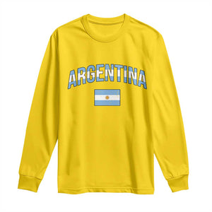 Throwback Argentina Pride Long Sleeve Shirt Vintage Flag Heritage Gift