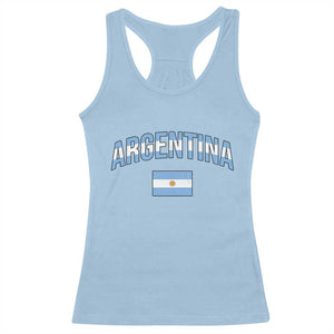 Throwback Argentina Pride Racerback Tank Top Vintage Flag Heritage Gift