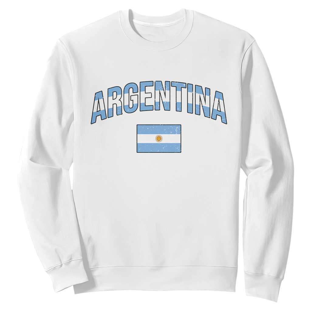 Throwback Argentina Pride Sweatshirt Vintage Flag Heritage Gift