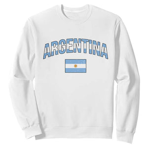Throwback Argentina Pride Sweatshirt Vintage Flag Heritage Gift