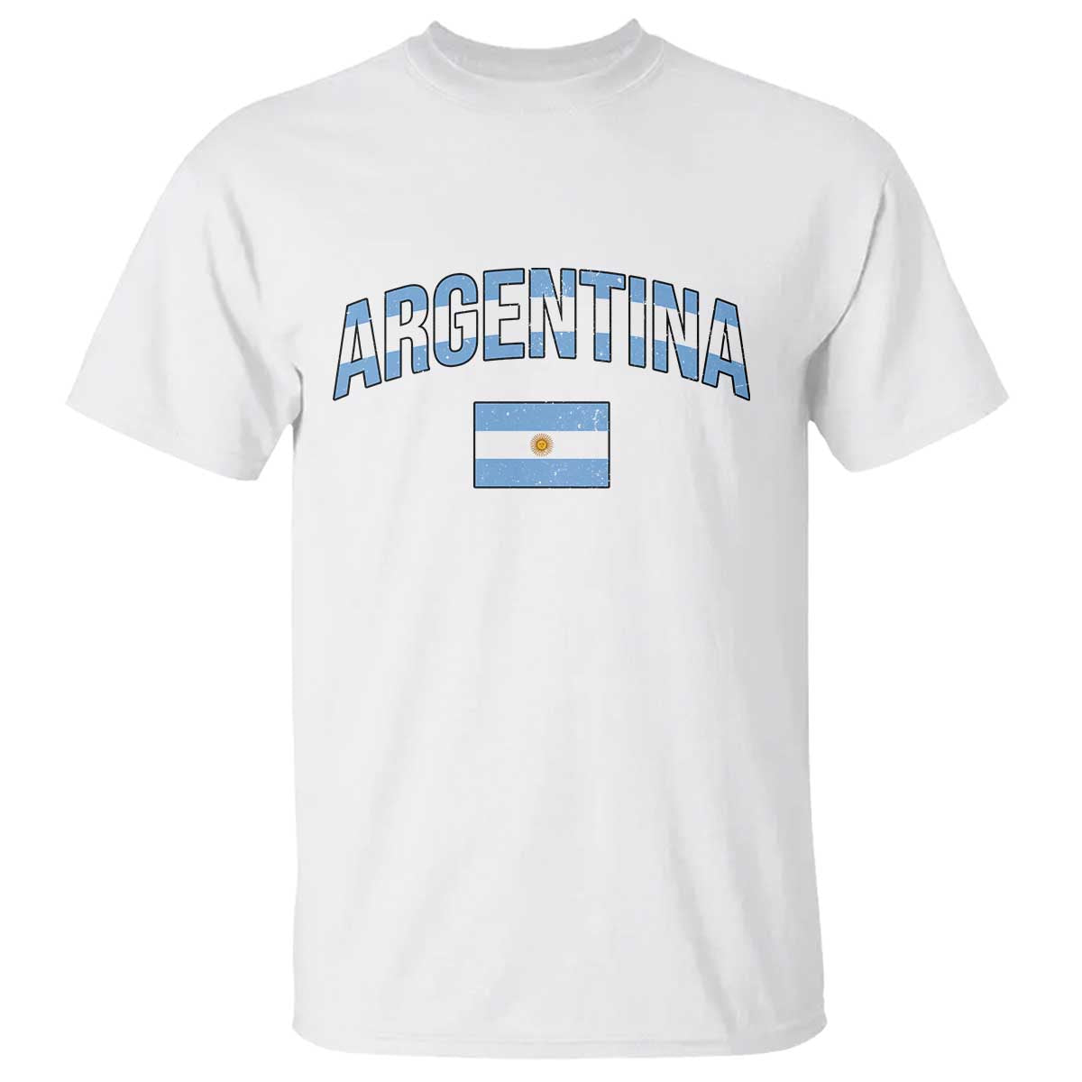 Throwback Argentina Pride T Shirt Vintage Flag Heritage Gift TS12 White Print Your Wear