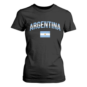 Throwback Argentina Pride T Shirt For Women Vintage Flag Heritage Gift
