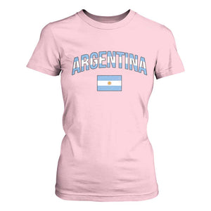 Throwback Argentina Pride T Shirt For Women Vintage Flag Heritage Gift