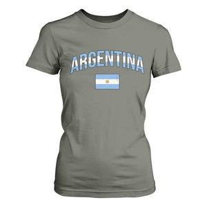 Throwback Argentina Pride T Shirt For Women Vintage Flag Heritage Gift