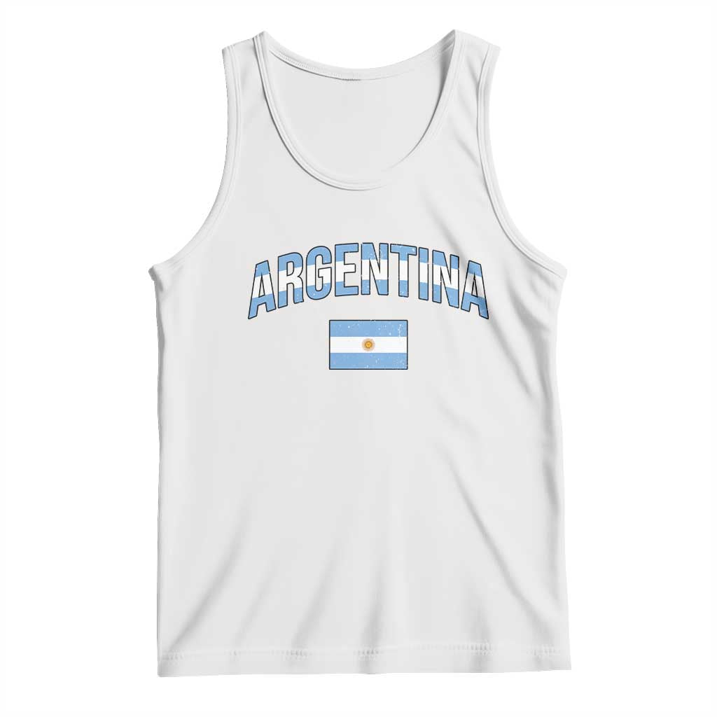 Throwback Argentina Pride Tank Top Vintage Flag Heritage Gift