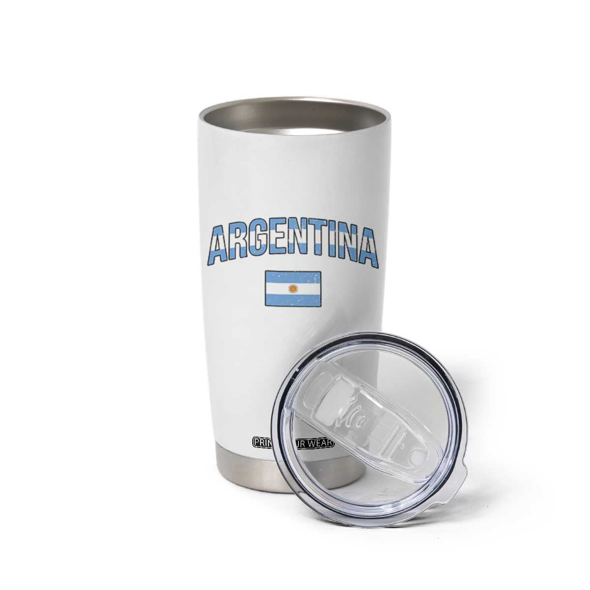 Throwback Argentina Pride Tumbler Cup Vintage Flag Heritage Gift