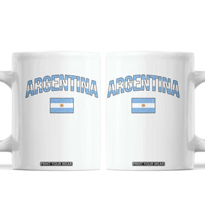 Throwback Argentina Pride Coffee Mug Vintage Flag Heritage Gift