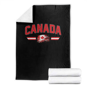 Vintage Canada Flag Throw Blanket Maple Leaf Heritage Gift