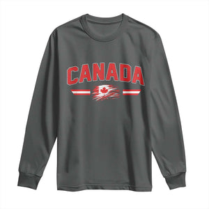 Vintage Canada Flag Long Sleeve Shirt Maple Leaf Heritage Gift