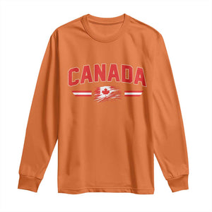 Vintage Canada Flag Long Sleeve Shirt Maple Leaf Heritage Gift