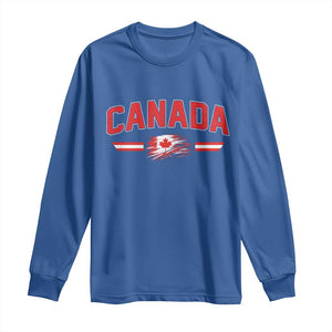 Vintage Canada Flag Long Sleeve Shirt Maple Leaf Heritage Gift