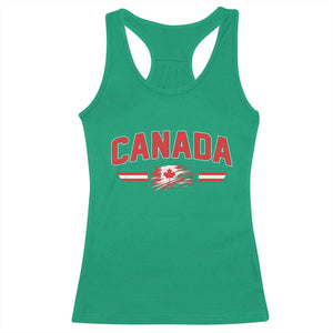 Vintage Canada Flag Racerback Tank Top Maple Leaf Heritage Gift