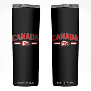 Vintage Canada Flag Skinny Tumbler Maple Leaf Heritage Gift