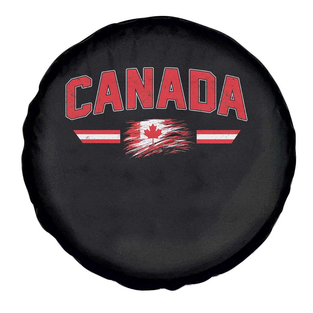 Vintage Canada Flag Spare Tire Cover Maple Leaf Heritage Gift