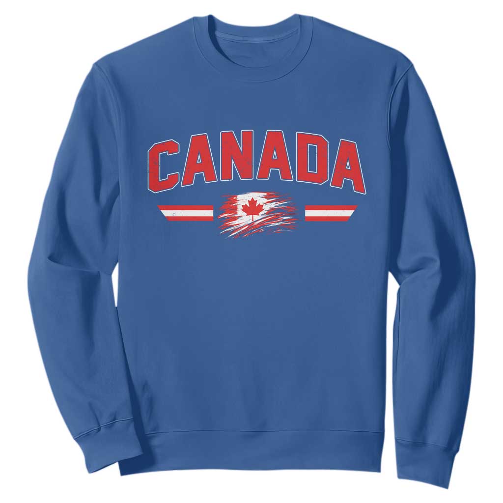 Vintage Canada Flag Sweatshirt Maple Leaf Heritage Gift