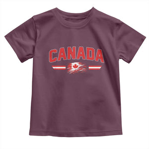 Vintage Canada Flag Toddler T Shirt Maple Leaf Heritage Gift