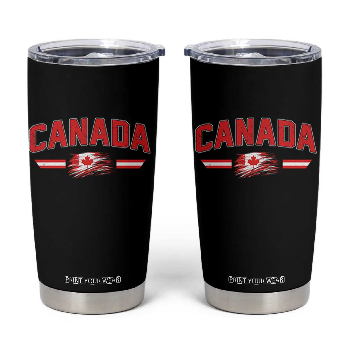 Vintage Canada Flag Tumbler Cup Maple Leaf Heritage Gift