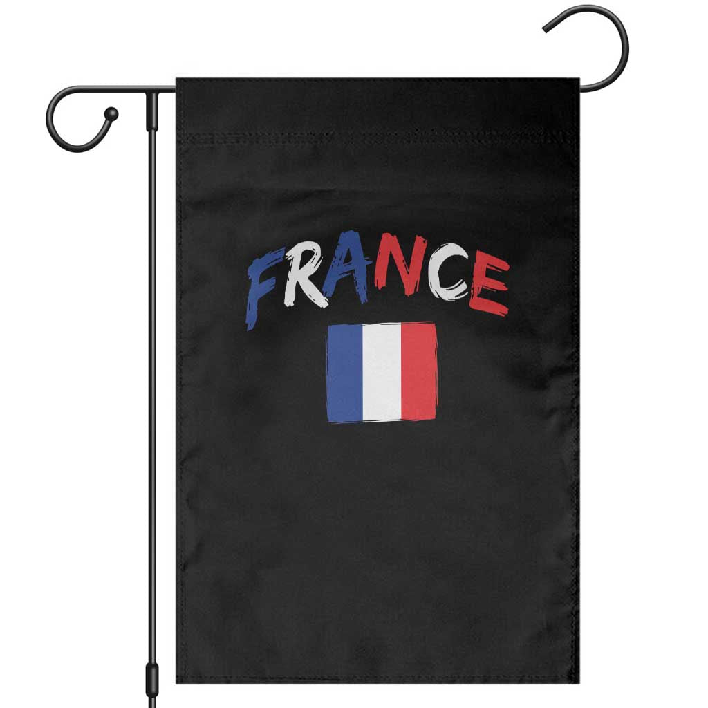 Vintage France Flag French Heritage Graphic Garden Flag TS12 Black Print Your Wear