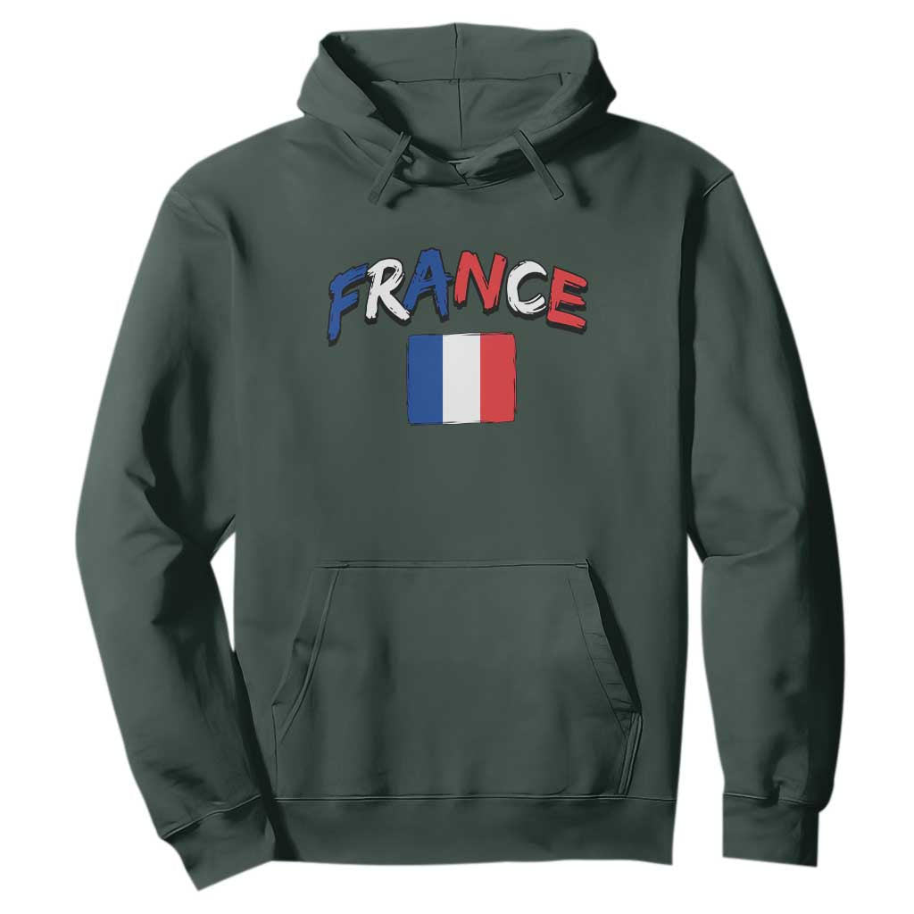 Vintage France Flag French Heritage Graphic Hoodie