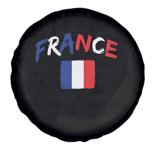 Vintage France Flag French Heritage Graphic Spare Tire Cover