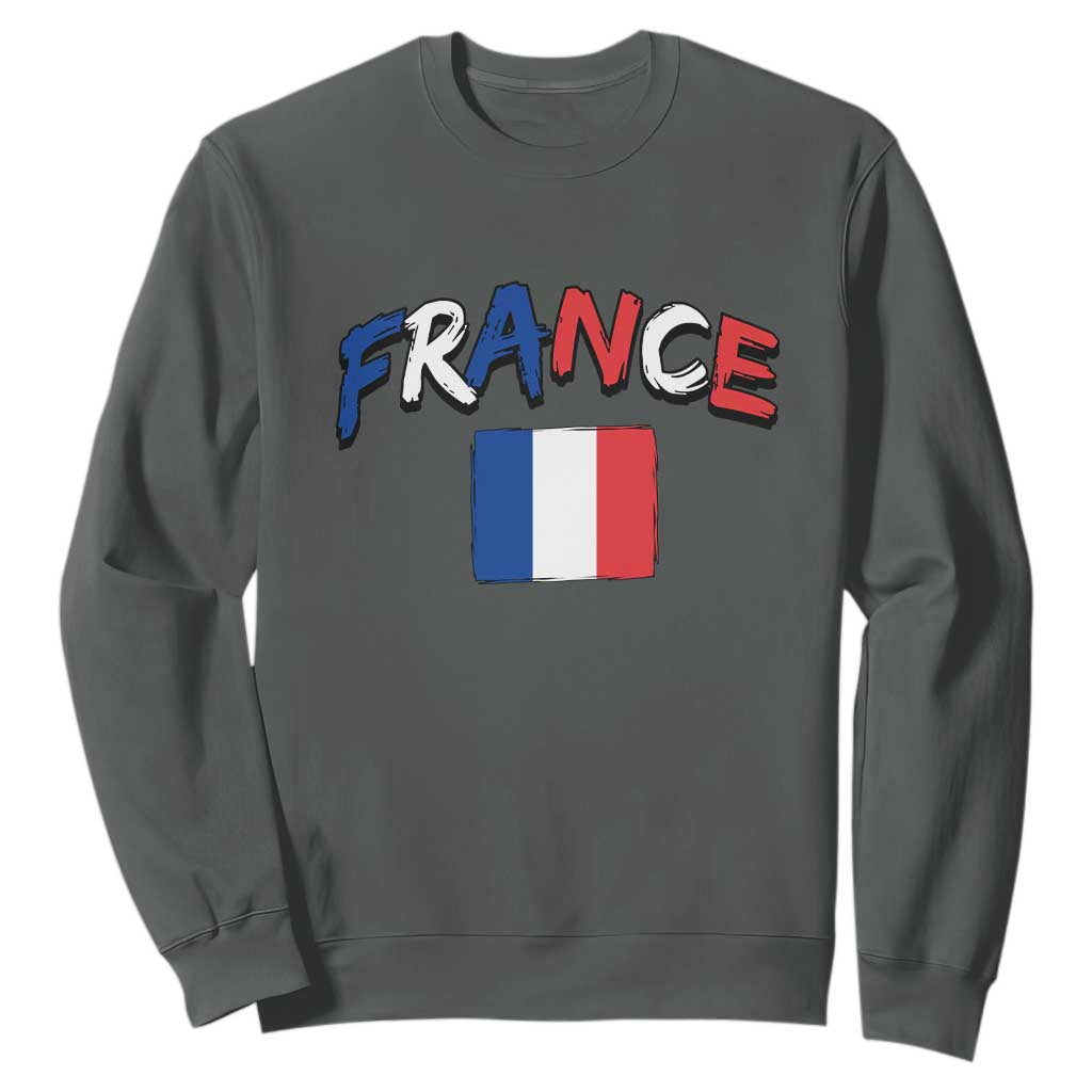 Vintage France Flag French Heritage Graphic Sweatshirt